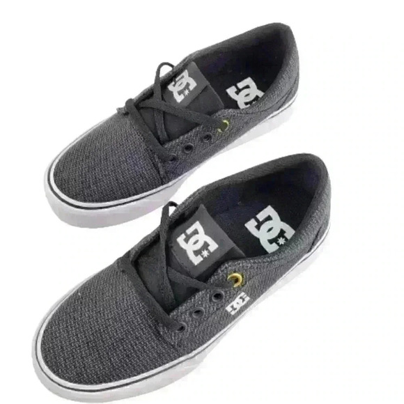 DC Trase TX SE Skate Shoe Youth Size1 Gray/Whit - Picture 8 of 12